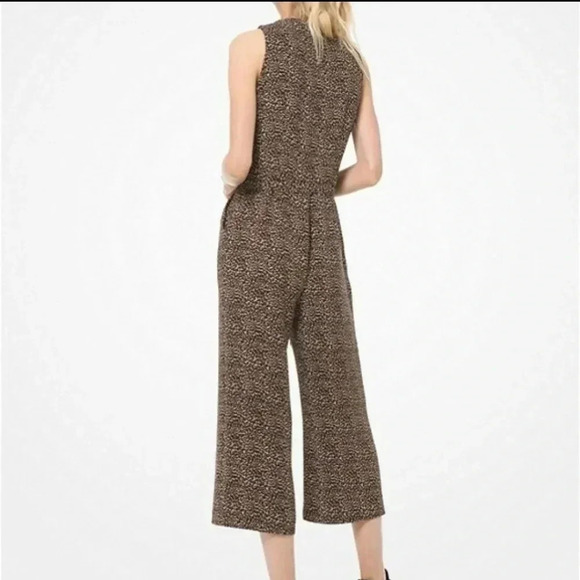 MICHAEL Michael Kors Sleeveless Animal Print Jumpsuit(2) - Picture 5 of 14